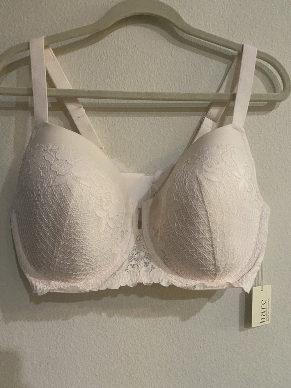 Bare Necessities Bra Women's 40DDD Bare T Shirt Bra In Floral Lace NWT $65